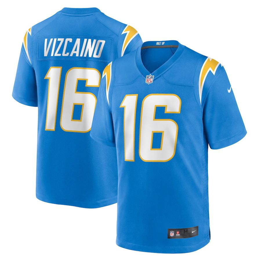 Men Los Angeles Chargers 16 Tristan Vizcaino Nike Powder Blue Game NFL Jersey